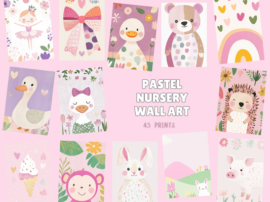 Pastel Nursery Wall Art