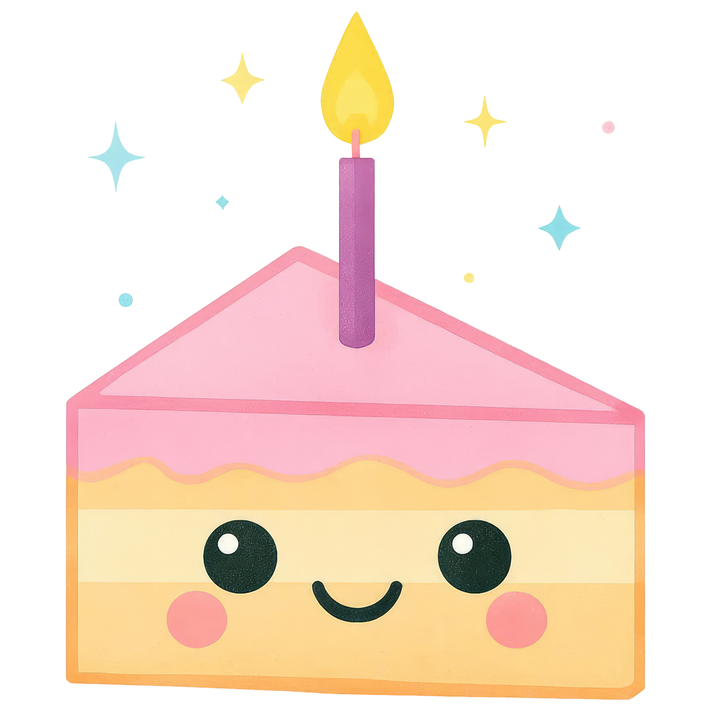 kawaii birthday clipart
