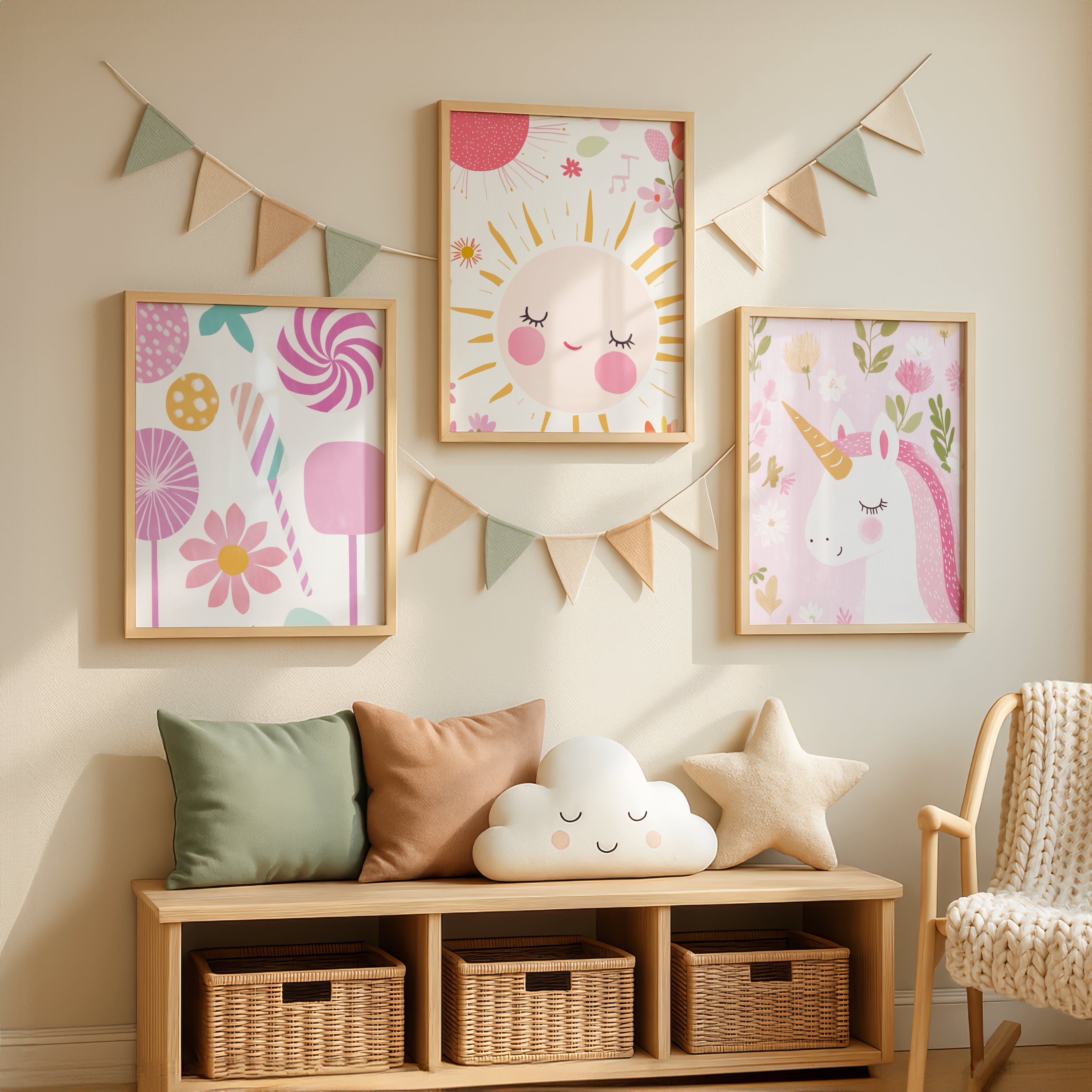 Pastel Nursery Wall Art