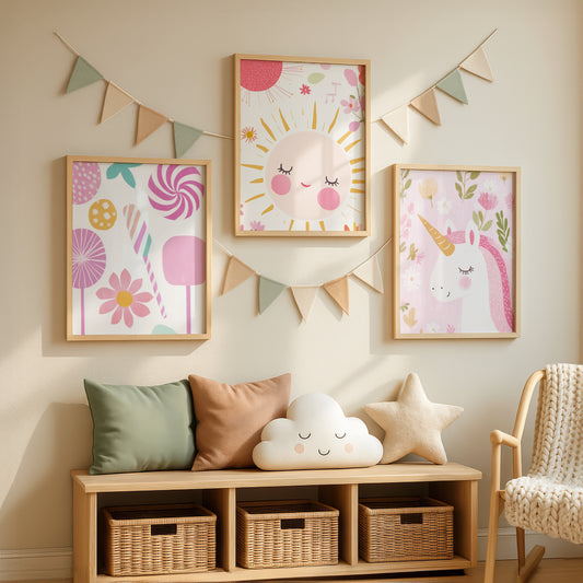 Pastel Nursery Wall Art