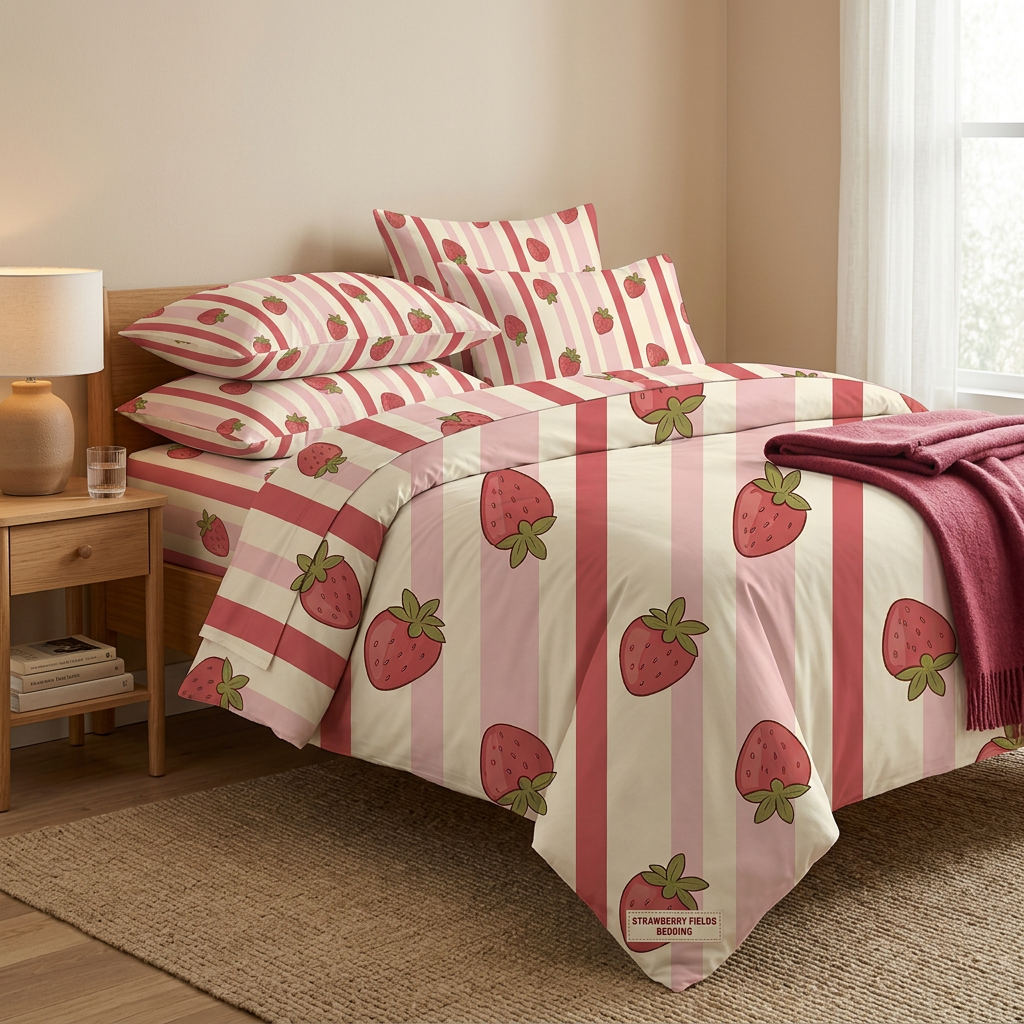 Cute Strawberry Seamless Pattern